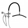Hairdressing faucet with two sprays 